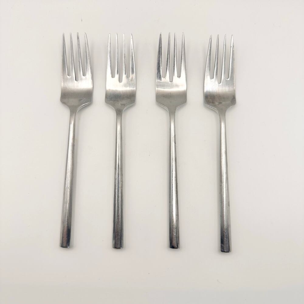 Stanley Roberts Korea York SRBYOR Set of 4 Salad Forks Replacement Flatware 6.5"
